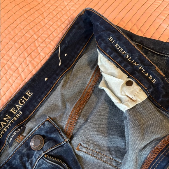 American Eagle high rise slim flare jeans size 18 - Picture 5 of 5